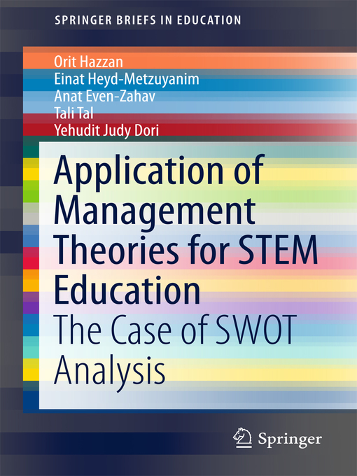 Title details for Application of Management Theories for STEM Education by Orit Hazzan - Available